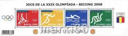 French Andorra - 2008 - XXIX Summer Olympic Games In Beijing - Mint Stamp Sheetlet - Ongebruikt