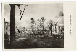 SAINT-LO. - Carte-photo Du Bombardement De 1945. La Préfecture - Saint Lo