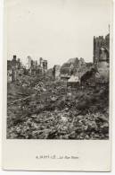 SAINT-LO. - Carte-photo Du Bombardement De 1945.  La Rue Thiers - Saint Lo