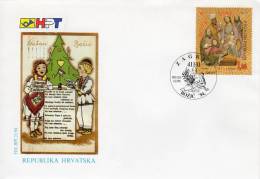 CROATIA 1994 Christmas FDC. Michel 304 - Kroatien