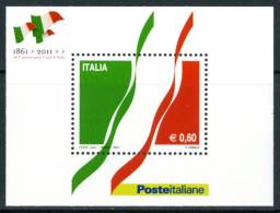 ITALIA / ITALY 2011** - 150° Anniv. Unita' D'Italia - 1 Minifoglio MNH Come Da Scansione - Blocchi & Foglietti