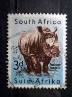South Africa - 1954 - Mi.nr.243 - Used - South African Wildlife - Rhinoceros - Diceros Simus - Definitives - Used Stamps