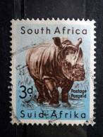 South Africa - 1954 - Mi.nr.243 - Used - South African Wildlife - Rhinoceros - Diceros Simus - Definitives - Oblitérés