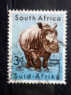 South Africa - 1954 - Mi.nr.243 - Used - South African Wildlife - Rhinoceros - Diceros Simus - Definitives - Gebraucht