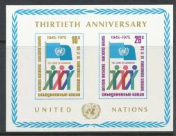 UN New York 1975 Michel 283-284 B, Block # 6, MNH - Blocs-feuillets