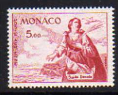 Monaco PA N° 77 XX  Sainte Dévote  : 5  F. Rose Carminé   TB - Poste Aérienne