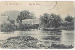 CPA SO. ROYALTON, VT - THE OLD BRIDGE - Other & Unclassified