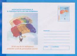 Sport, Skydiving ROMANIA Postal Stationery Cover 2000 - Parachutisme