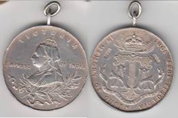 ** GRANDE-BRETAGNE - GREAT BRITAIN - MEDAILLE - MEDAL QUEEN VICTORIA EMPRESS OF INDIA 1837-1901 - ARGENT - SILVER ** - Monarquía/ Nobleza