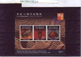 NUEVA ZELANDA, ARTESANIA, 1997, H.B. 112, OTEM139 - Unused Stamps