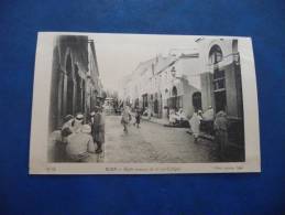 CPA Blida Avant 1906. Algérie.Cafés Maures De La Rue D'Alger. Photo Leroux - Blida