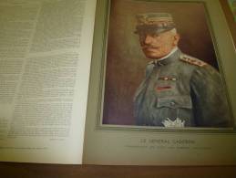L' ILLUSTRATION  N° 3827  Du  8 Juillet 1916 : Belle Lithographie Couleur Portrait Du  Général Italien CARDONA - L'Illustration
