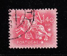 Portugal Used Scott #767 1.40e Equestrian Seal Of King Diniz - Gebraucht