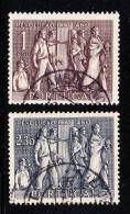 Portugal Used Scott #737-#738 Set Of 2 Students, Soldiers, Workers - 25th Ann Of National Revolution - Gebraucht