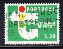 Portugal Used Scott #943 3.30e Traffic Signs And Signals - 1st National Traffic Congress - Used Stamps