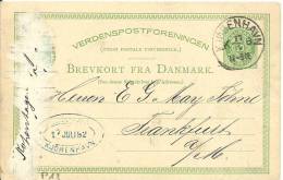 POST CARD 1882 - Postwaardestukken