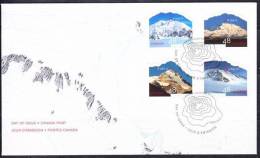 O)2002 CANADA,FIRST DAY COVER,SNOW AND MOUNTAINS - 2001-2010