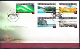 O)2002 CANADA, FIRST DAY COVER,TOURIST SITES - 2001-2010