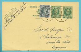 Entier Met Cirkelstempel  CHAPELLE-A-WATTINES ▲   (VK) - Postkarten 1909-1934