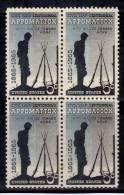 United States MNH 1961 , Block Of 4, Gum Washed,   Civil War Cent., Historym Militaria, Defence - Indépendance USA