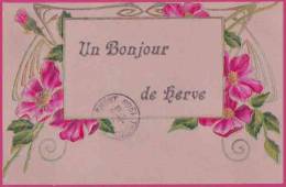 UN BONJOUR DE HERVE 1908 - Herve