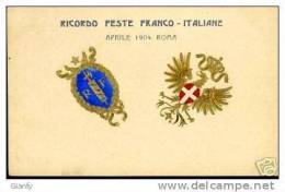 ROMA FESTE FRANCO ITALIANE 1904 IN RILIEVO - Otros & Sin Clasificación