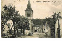 CP 54- PIERRE-LA-TREICHE - L'Eglise -Auto Rue-  - écrite 1932- Paypal Sans Frais - Vandoeuvre Les Nancy