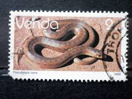 Venda - 1986/89 - Mi.nr.121 - Used - Reptiles - Mole Snake - Pseudaspis Cana - Definitives - Venda