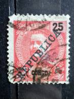 Portugese Congo - 1911 - Mi.nr.65 - Used - King Carlos I - Overprint "Republica" - Definitives - Portugiesisch-Kongo