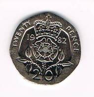 GREAT BRITAIN  20 PENCE   1982 - 20 Pence