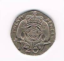 GREAT BRITAIN  20 PENCE   1987 - 20 Pence