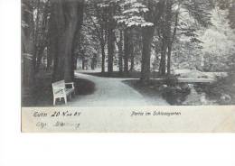 Litho Eutin Partie Im Schlossgarten Zu Eutin Parkbank 20.11.1905 N. Berlin - Eutin