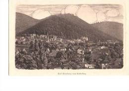 Litho Bad Harzburg Totalansicht Vom Butterberg Stengel-Karte Sw Um 1910 - Bad Harzburg