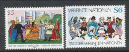 UN Vienna 1987 Michel # 75-76, MNH - Ongebruikt