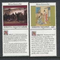 UN Vienna 1990 Michel # 108-109 With Ornamental Field, MNH - Neufs