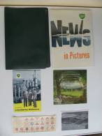 Lot BP British Petroleum - Revues, Carte Postale, Vinyl, Décalcomanie - Obj. 'Souvenir De'