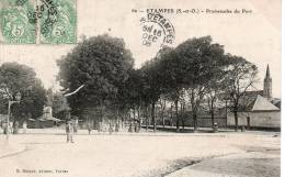 91...ESSONNE....ETAMPES.. .PROMENADES DU PORT....ECRITE..... . ‹(•¿• )› - Etampes