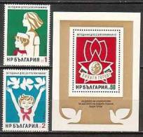 BULGARIA \ BULGARIE - 1974 - 30 An.de L´Organisation "Septemvriiche" 2v + Bl** - Unused Stamps