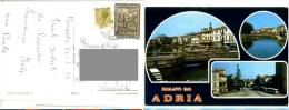 Cart472 Adria, Rovigo, Bus, Autobus, Vintage, Epoca, Ponte, Canale, Polesine, Veneto, Saluti Da - Rovigo