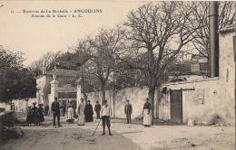 ANGOULINS ENVIRONS DE LA ROCHELLE AVENUE DE LA GARE CPA TRES ANIMEE - Angoulins