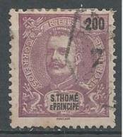 S. TOMÉ E PRÍNCIPE - 1898-1901  D. Carlos I  200 R.  (o)   MUNDIFIL  Nº 54 - St. Thomas & Prince