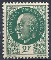 1941-42 FRANCIA MARESCIALLO PETAIN 2 F MNH ** - FR553 - 1941-42 Pétain