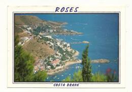 Cp, Espagne, Roses, Ses Plages Et Coôtes, Voyagée - Gerona
