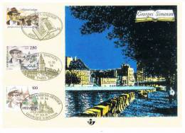 Carte Souvenir CS 2579 - Simenon - Cartes Souvenir – Emissions Communes [HK]