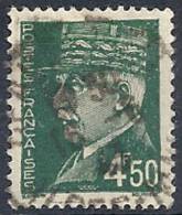 1941-42 FRANCIA USATO MARESCIALLO PETAIN 4,50 F - FR554 - 1941-42 Pétain