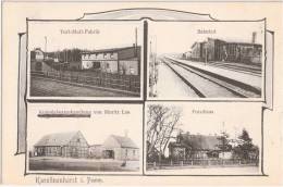 Karolinenhorst Bahnhof Torf Mull  Fabrik Forsthaus Kolonialwarenhandlung Von Moritz  Lau Reptowo 22.7.1908 Gelaufen - Pommern