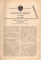 Original Patentschrift - H. Harms In Eystrup B. Hoya U. Nienburg , 1900 , Gewindeschneidkluppe , Gewindeschneider !!! - Strumenti Antichi