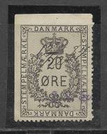 Denmark 1877 20 ORE Postage Due - Port Dû (Taxe)