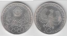 **** ALLEMAGNE - GERMANY - 10 MARK 1972 OLYMPIC FLAME - SILVER - ARGENT **** EN ACHAT IMMEDIAT - Other & Unclassified