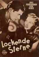 DPVH 117 Lockende Sterne 1952 Rudolf Prack Josef SieberJoachim Brennecke Kolin Filmprogramm Programm Movie - Zeitschriften